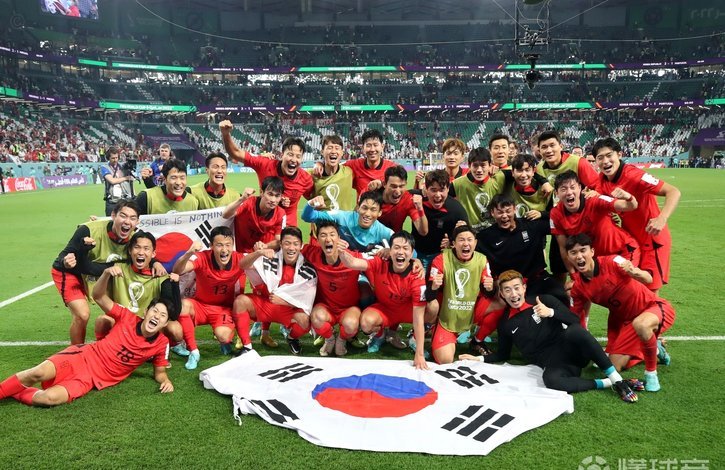 韩国赢得队史世界杯第8场胜利，其中7胜是击败欧洲球队